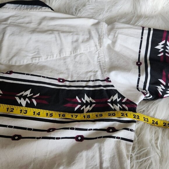 Cumberland Outfitters‎ Men's L Western Shirt Pearl Snap Aztec Long Sleeve Shirt - Picture 4 of 15